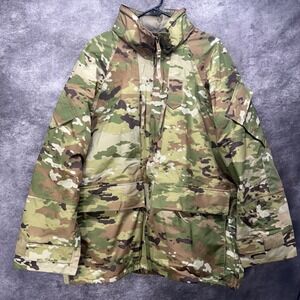 Military US Army APECS Parka Jacket OCP Pattern Mens L Reg Gen II Nylon Wet Cold